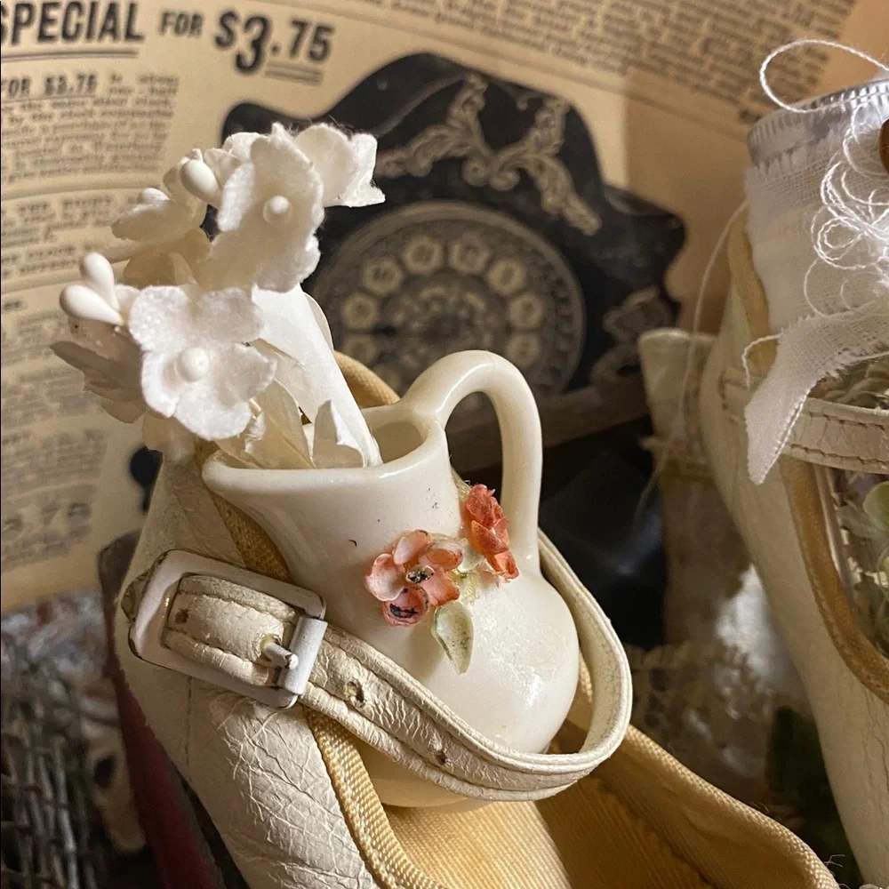Antique '1930's' Mary Jane Baby Shoes & Props ..
